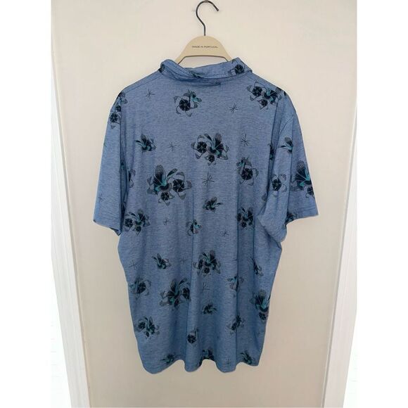 Travis Mathew Mens Polo Speed Runner Floral XL - Picture 4 of 4